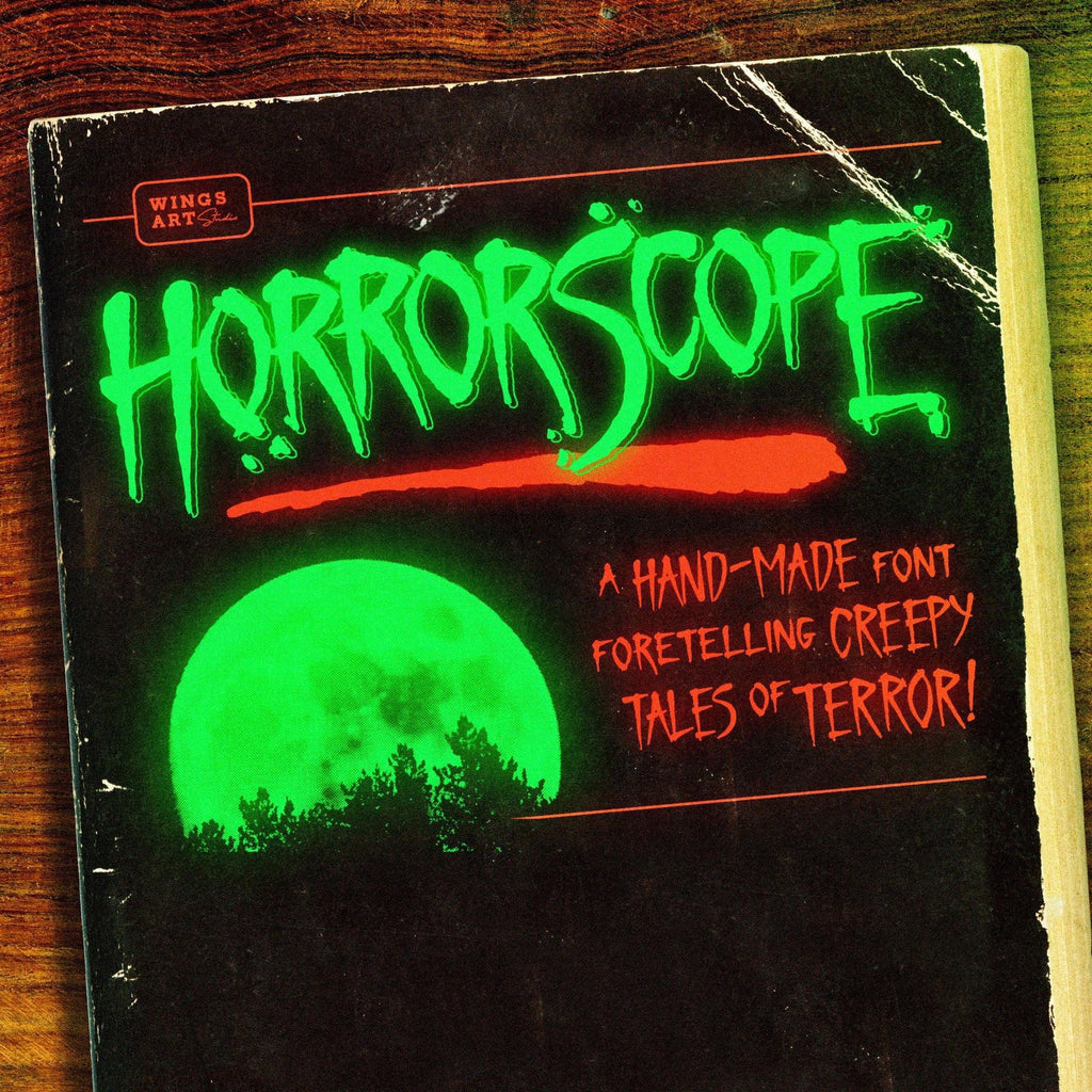 HorrorScope - A Hand-Made Horror Font Foretelling Creepy Tales of ...