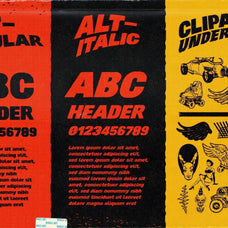 Hot Pursuit: A Hand-Drawn Grindhouse Roller Derby Font