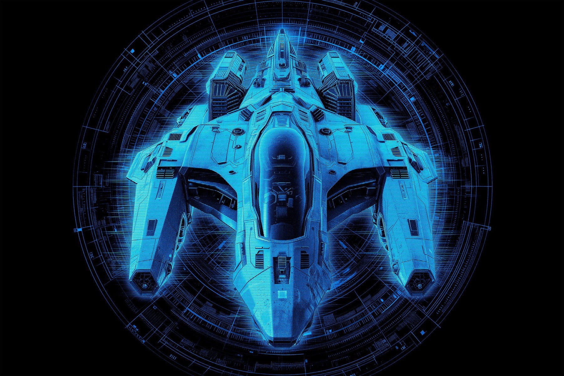 HUD Hologram Photo Effect