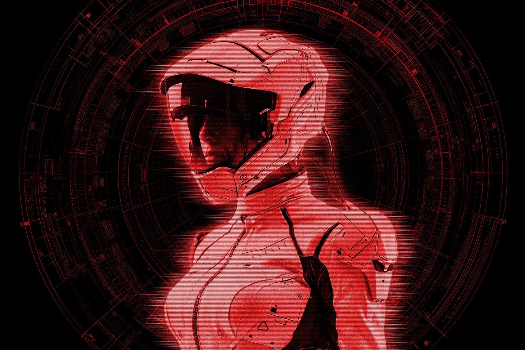 HUD Hologram Photo Effect