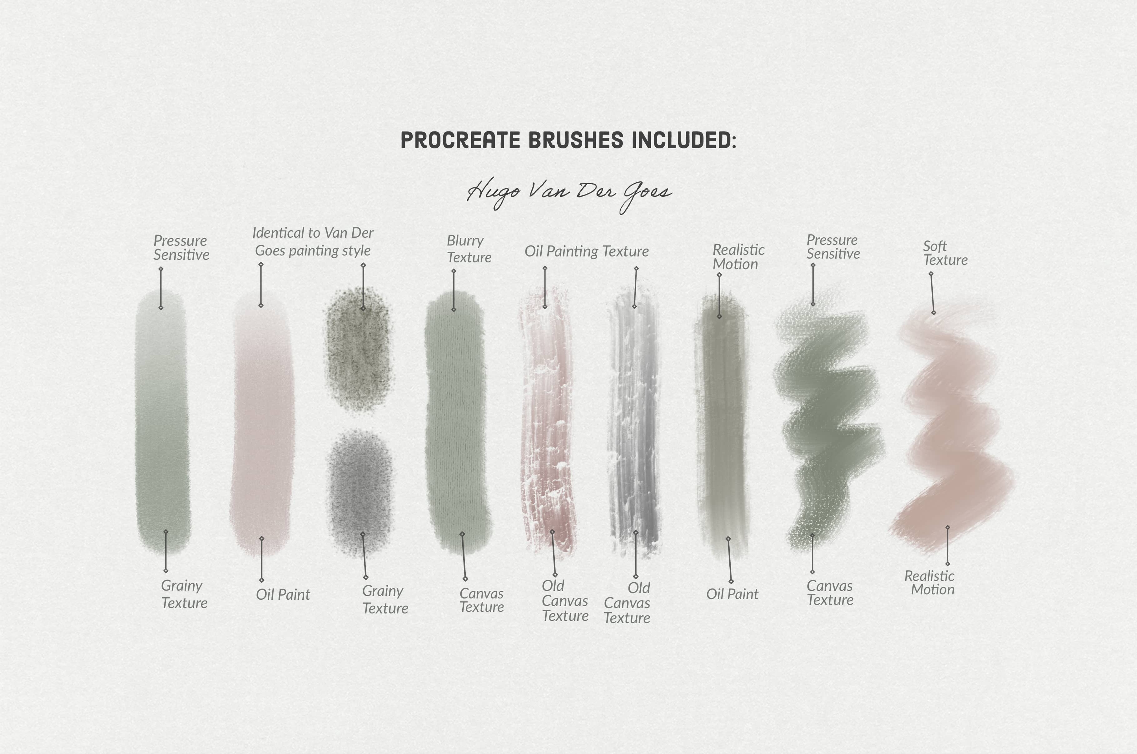 Hugo Van Der Goes Procreate Brushes & Color Palettes