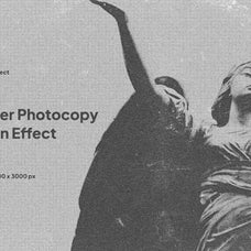 Hyper Photocopy Grain Effect