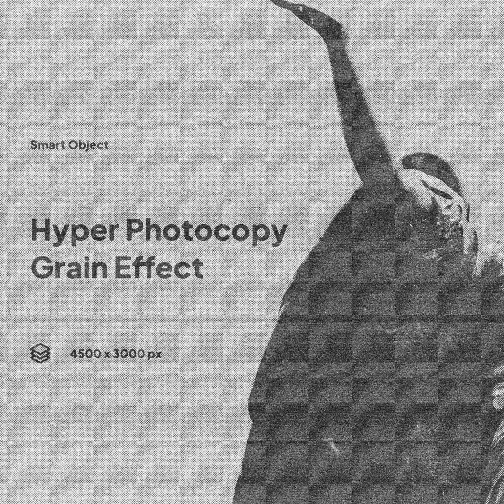 Hyper Photocopy Grain Effect