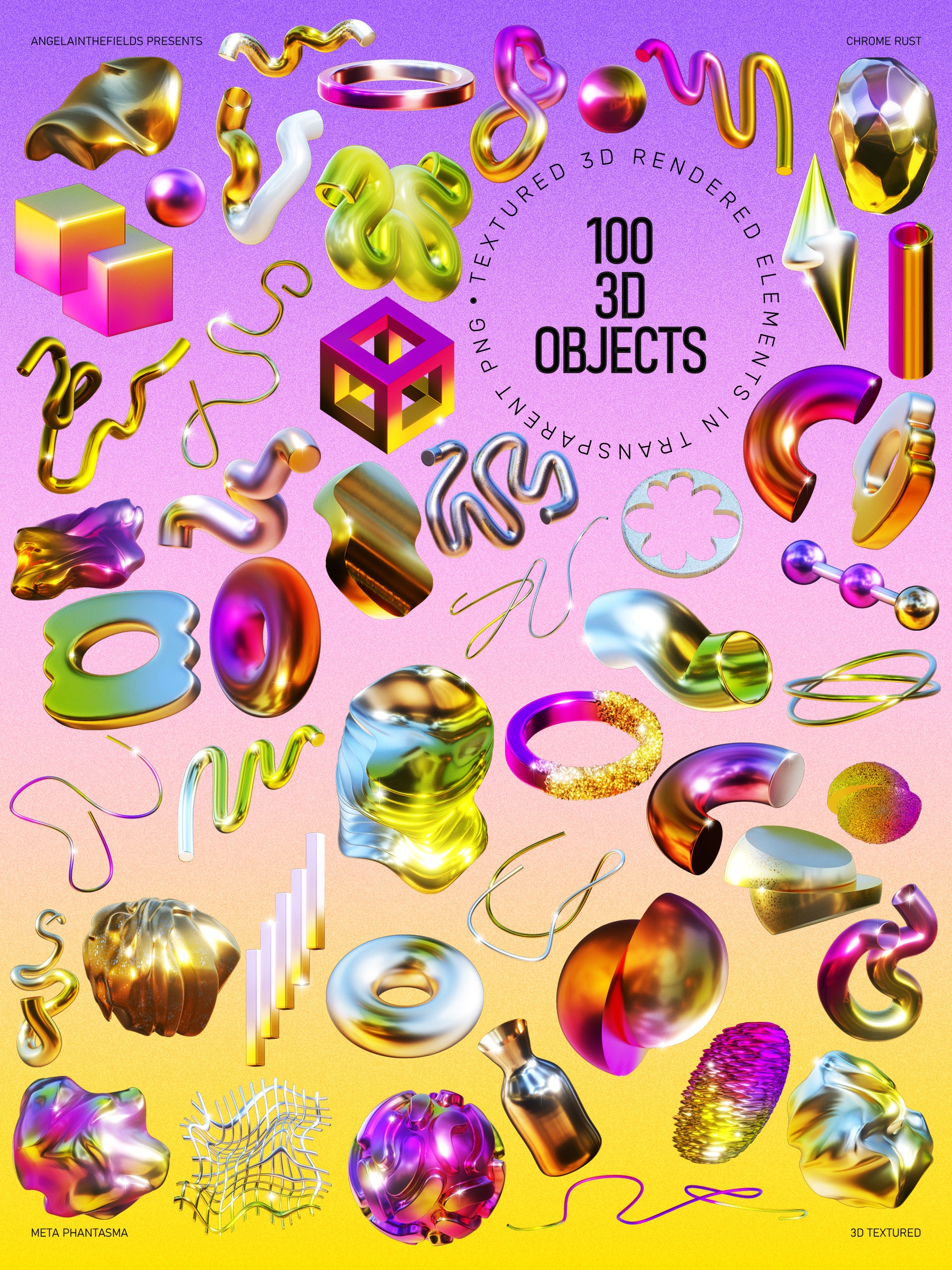 3D GOLD RUSH Objects