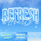 Icy Glass Text Effect