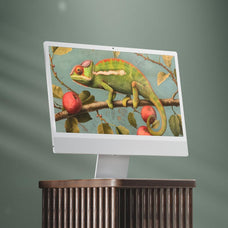iMac Mockups in Aesthetic Interior