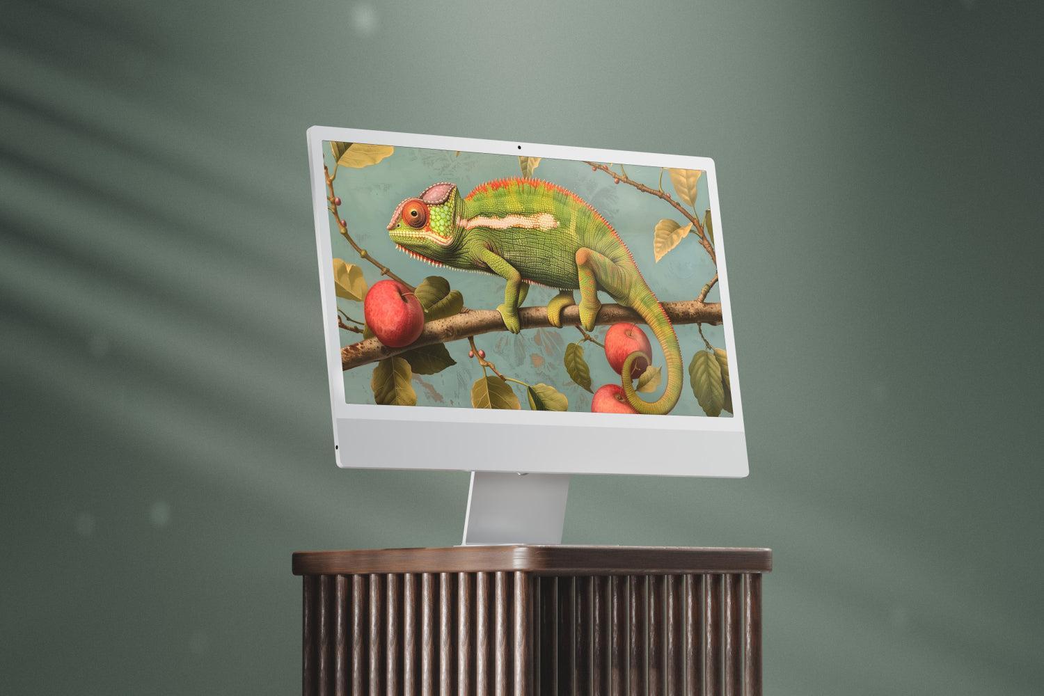 iMac Mockups in Aesthetic Interior