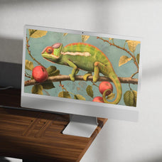 iMac Mockups in Aesthetic Interior