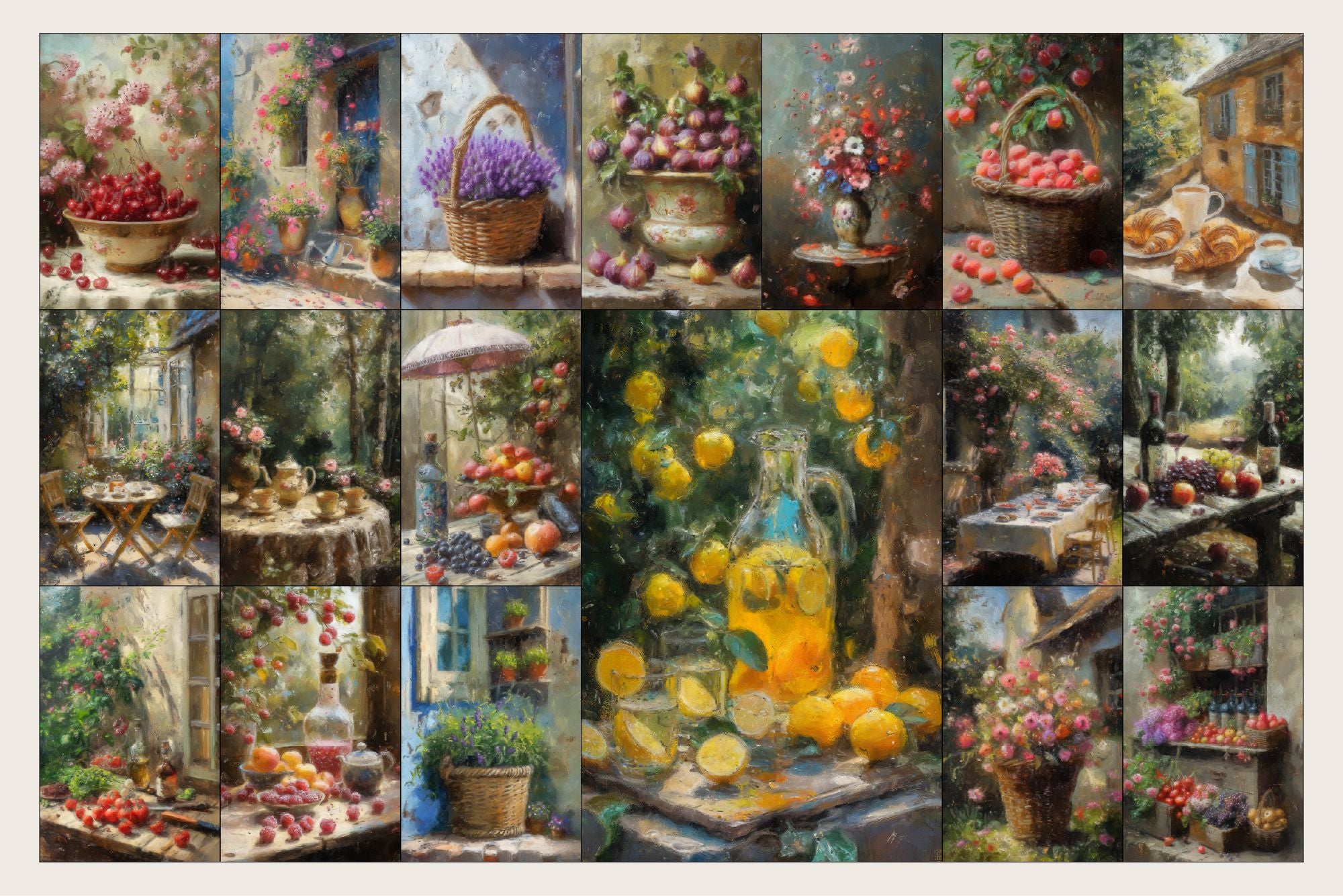 IMPRESSIONIST Still Life Backgrounds