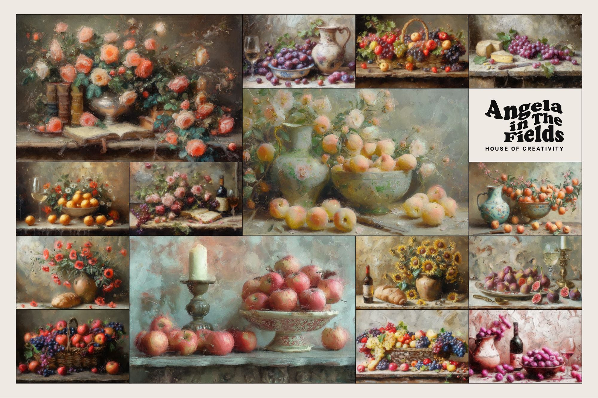 IMPRESSIONIST Still Life Backgrounds