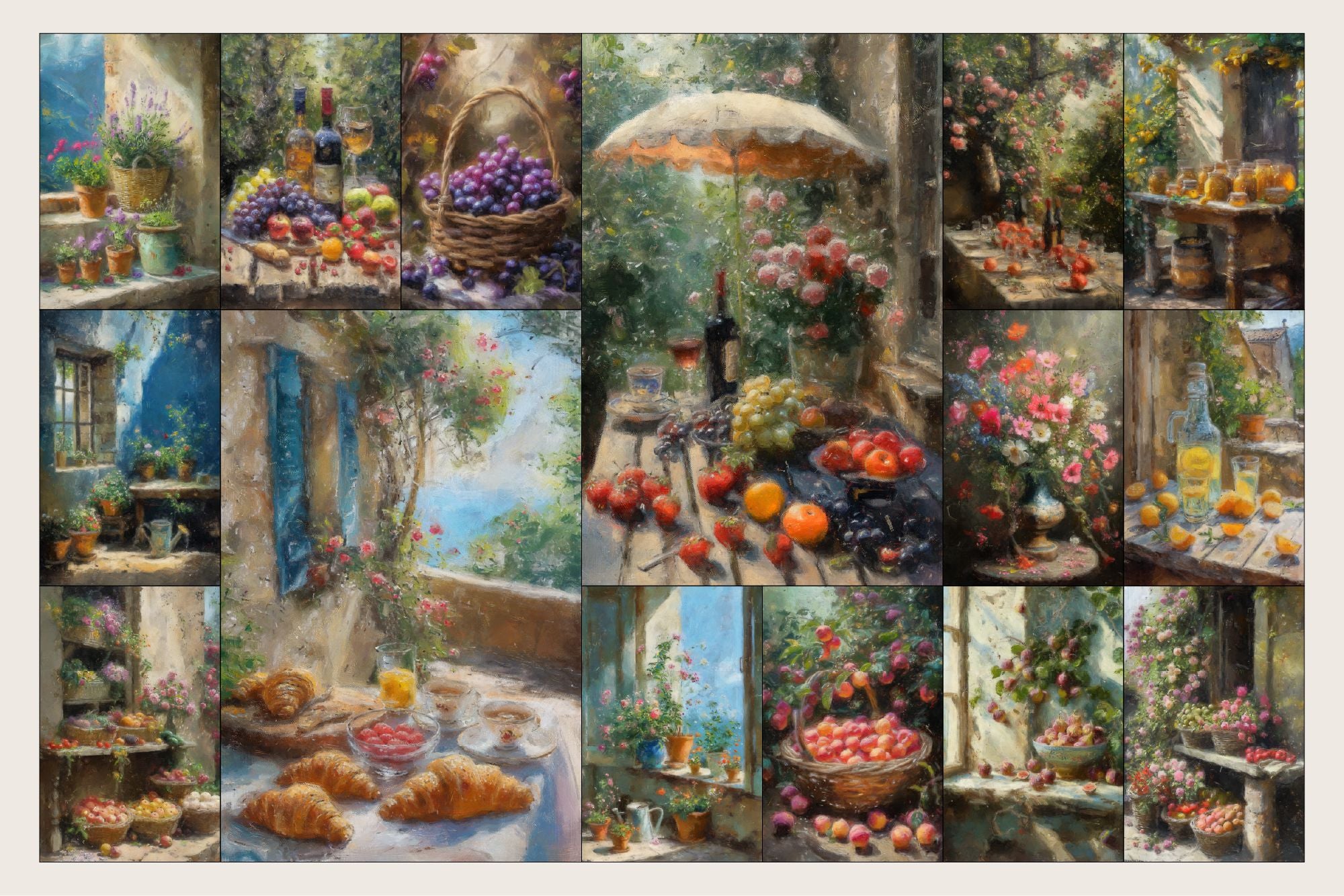 IMPRESSIONIST Still Life Backgrounds