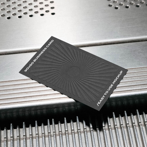 Industrial 90x50 Business Card Mockup by Pixelbuddha – Studio 2am