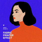 Ink Bleed Fabric Printer Effect