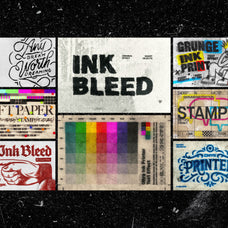 Ink Bleed & Grunge Print Text Effects Bundle by Pixelbuddha, preview 2