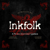 Inkfolk Gothic Horror Serif Font