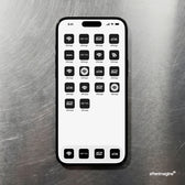 iPhone Mockup on Brushed Steel Surface