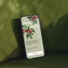 iPhone Mockups in Aesthetic Interior