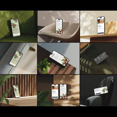 iPhone Mockups in Aesthetic Interior