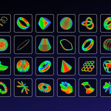 Iridescent Abstract 3D Objects