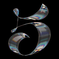 Iridescent Chrome Logo Mockup
