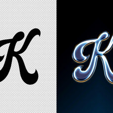 Iridescent Chrome Text Effect