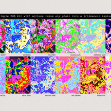 Iridescent Texture Action Kit