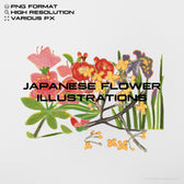 Japanese Flower Illustrations