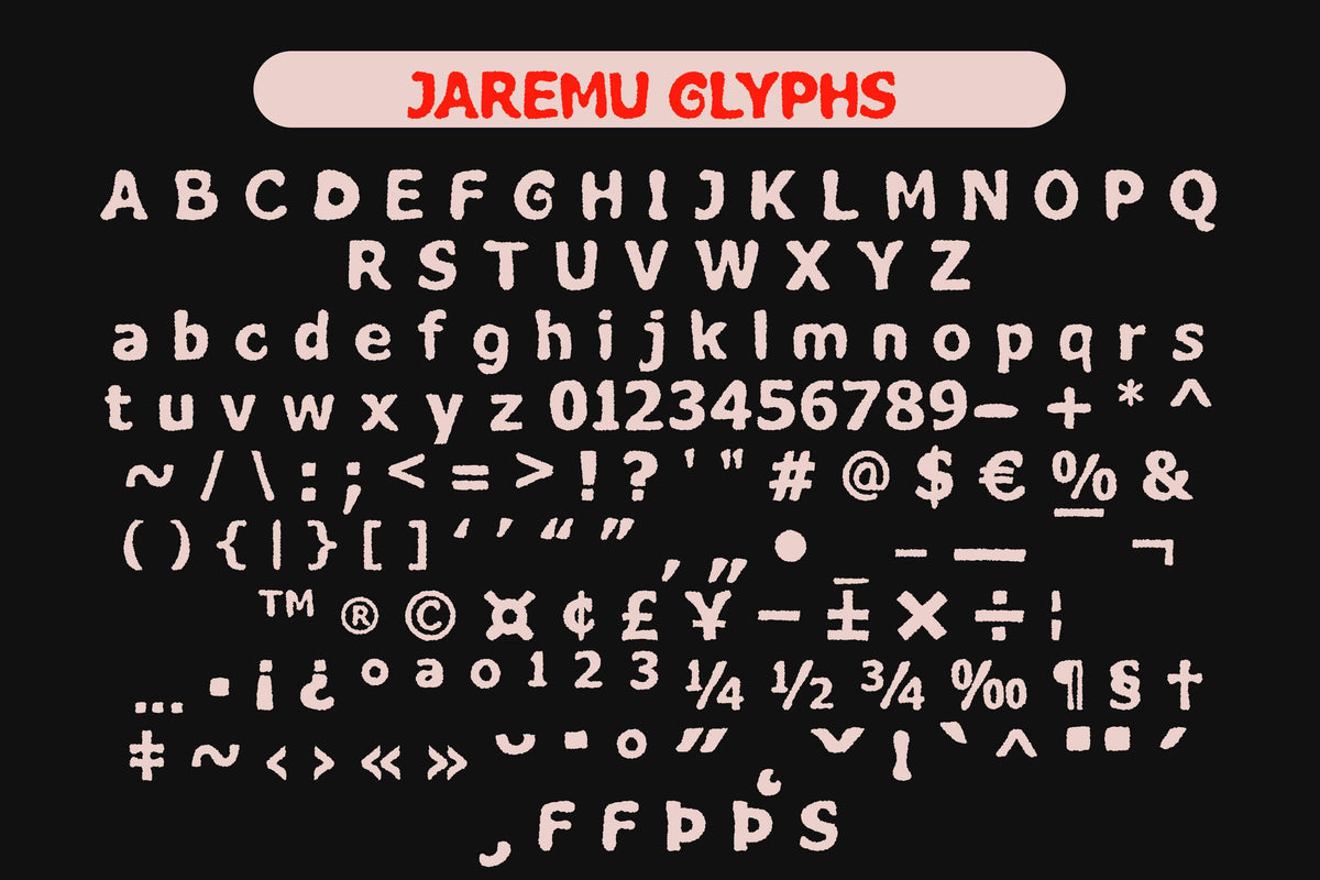 Jaremu - A Distressed Display Typeface by Hub Type Co, preview 9