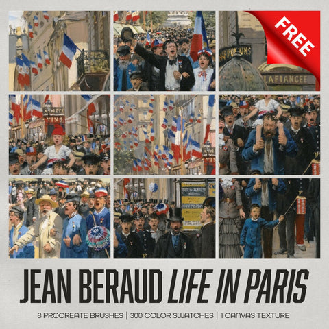 Jean Beraud Procreate Kit (Free Download)