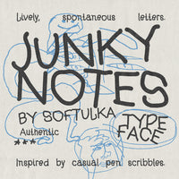 Junky Notes Typeface