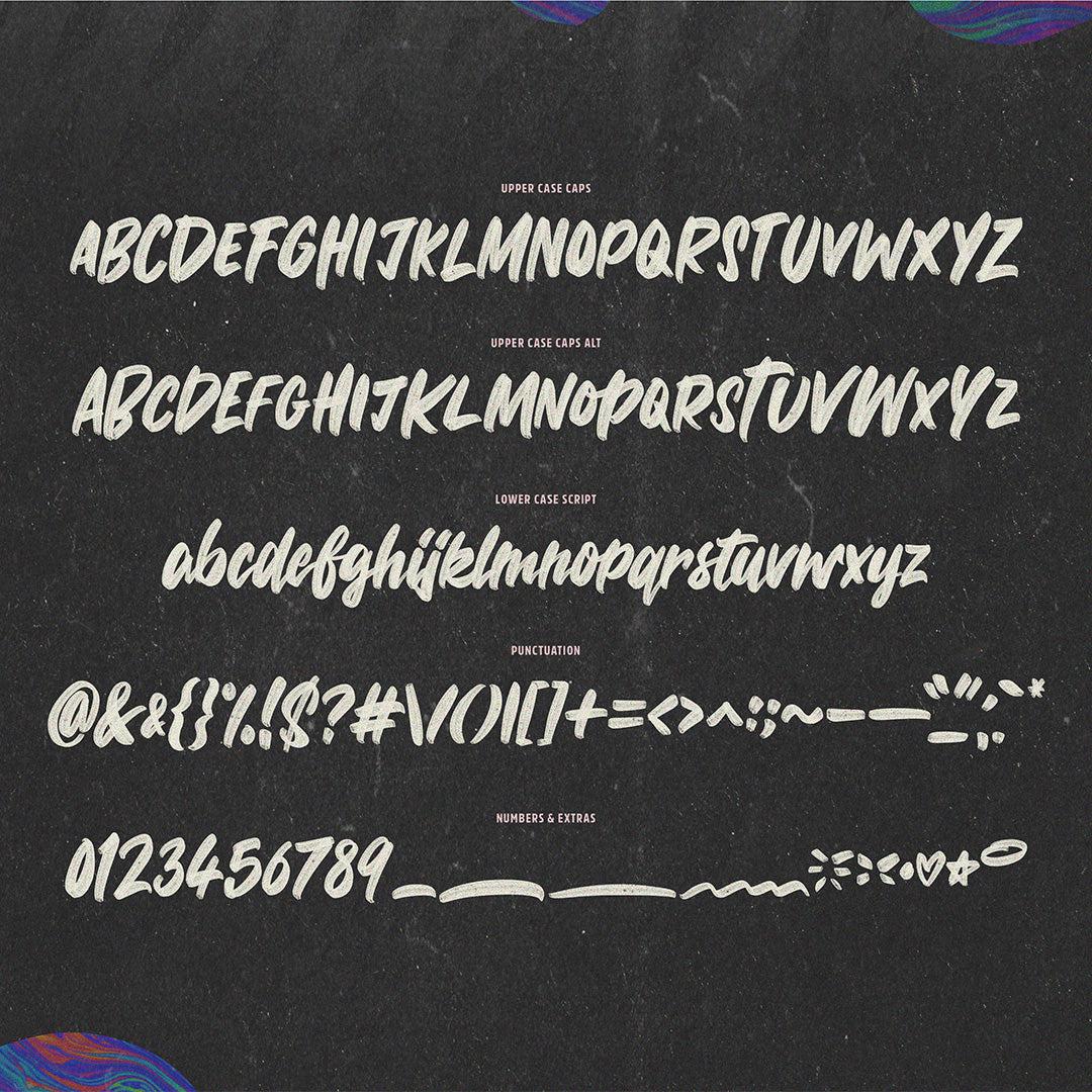 JUPITER BRUSH Font