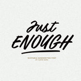 Just Enough - Quotable Font