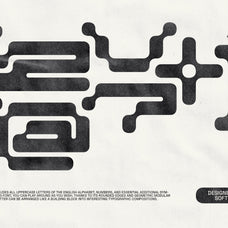 K-100 Font a Pixelated Modular Font