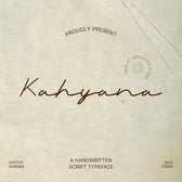 Kahyana Handwritten Script Typeface Font