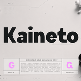 Kaineto – Geometric Bold Sans Serif Font