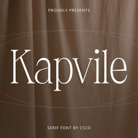 Kapvile – Elegant Font