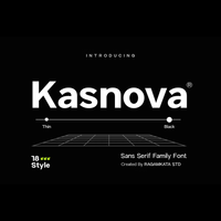 Kasnova - Family Modern Sans Serif Font