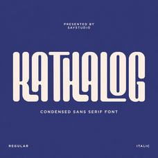 Kathalog - Modern Condensed Sans Serif Font by Say Studio, preview 1