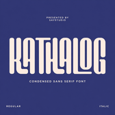 Kathalog - Modern Condensed Sans Serif Font