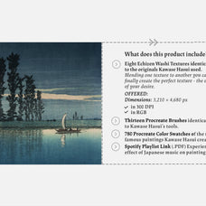 Kawase Hasui Procreate Kit