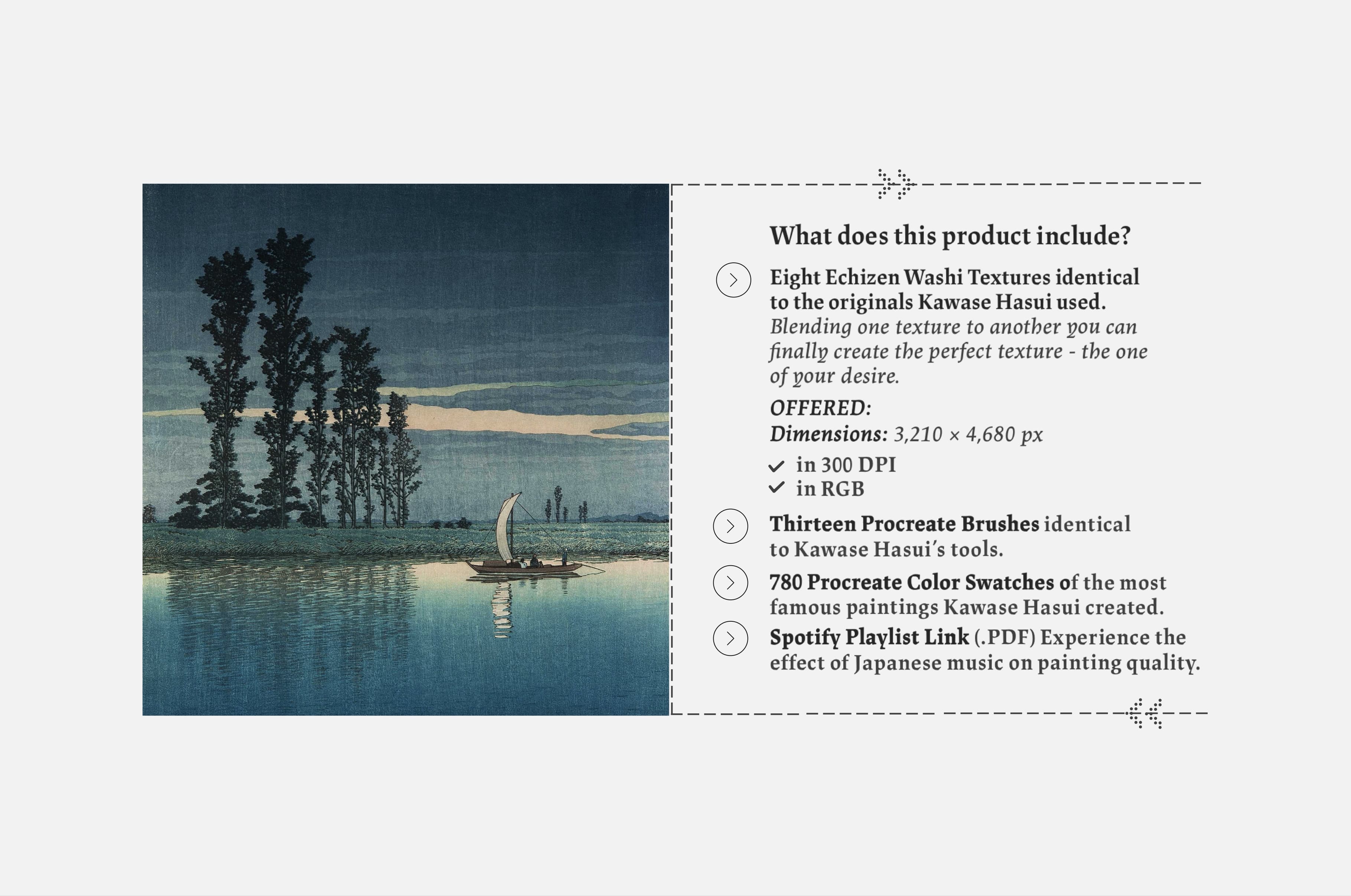 Kawase Hasui Procreate Kit