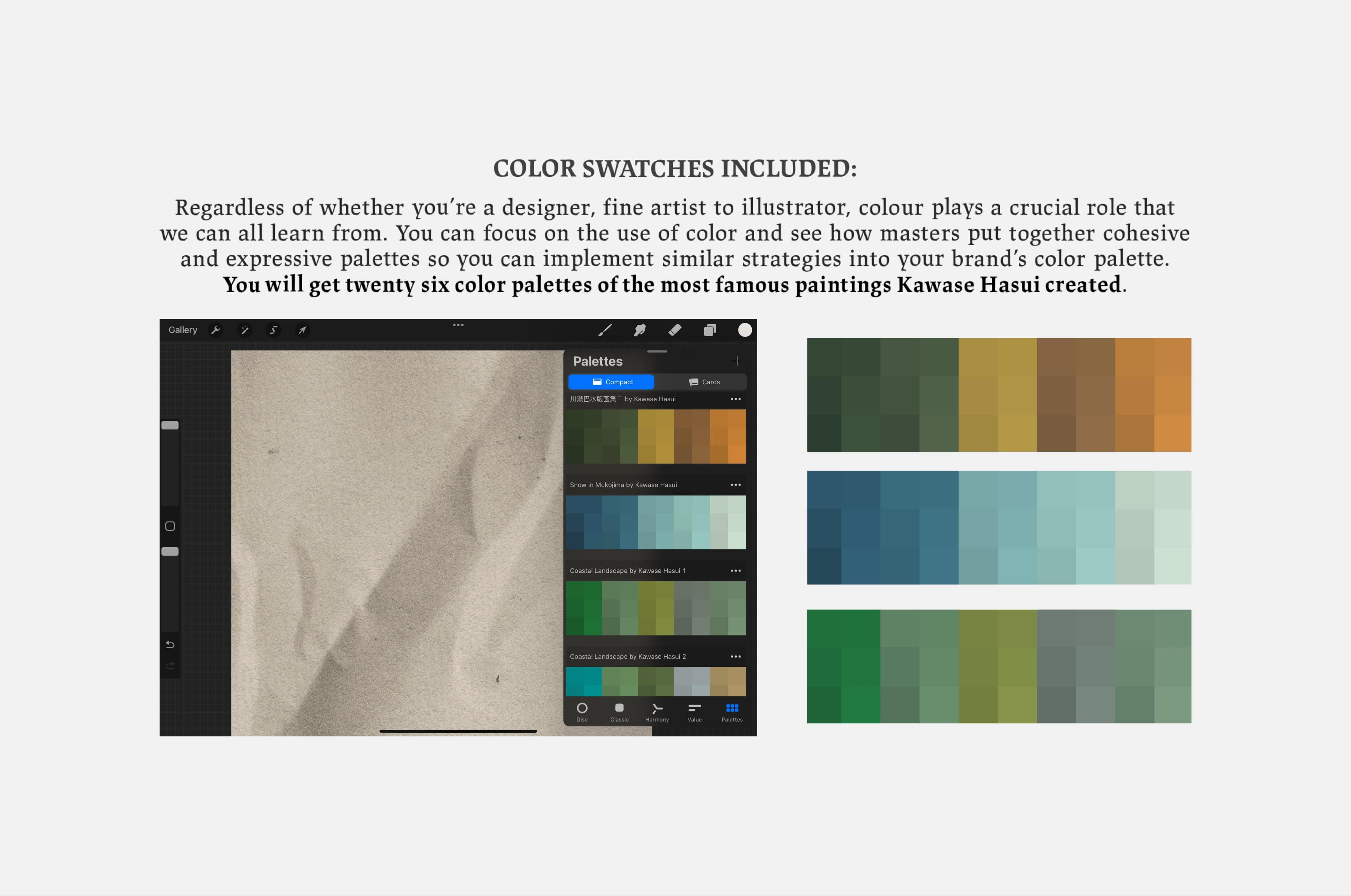 Kawase Hasui Procreate Kit