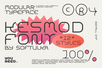 Kesmod Font - 12 styles