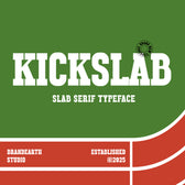 KickSlab Slab Serif Typeface Font