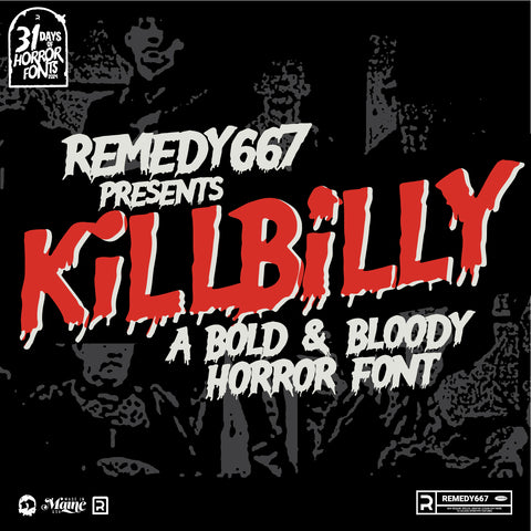 Killbilly - Roating Horror Font