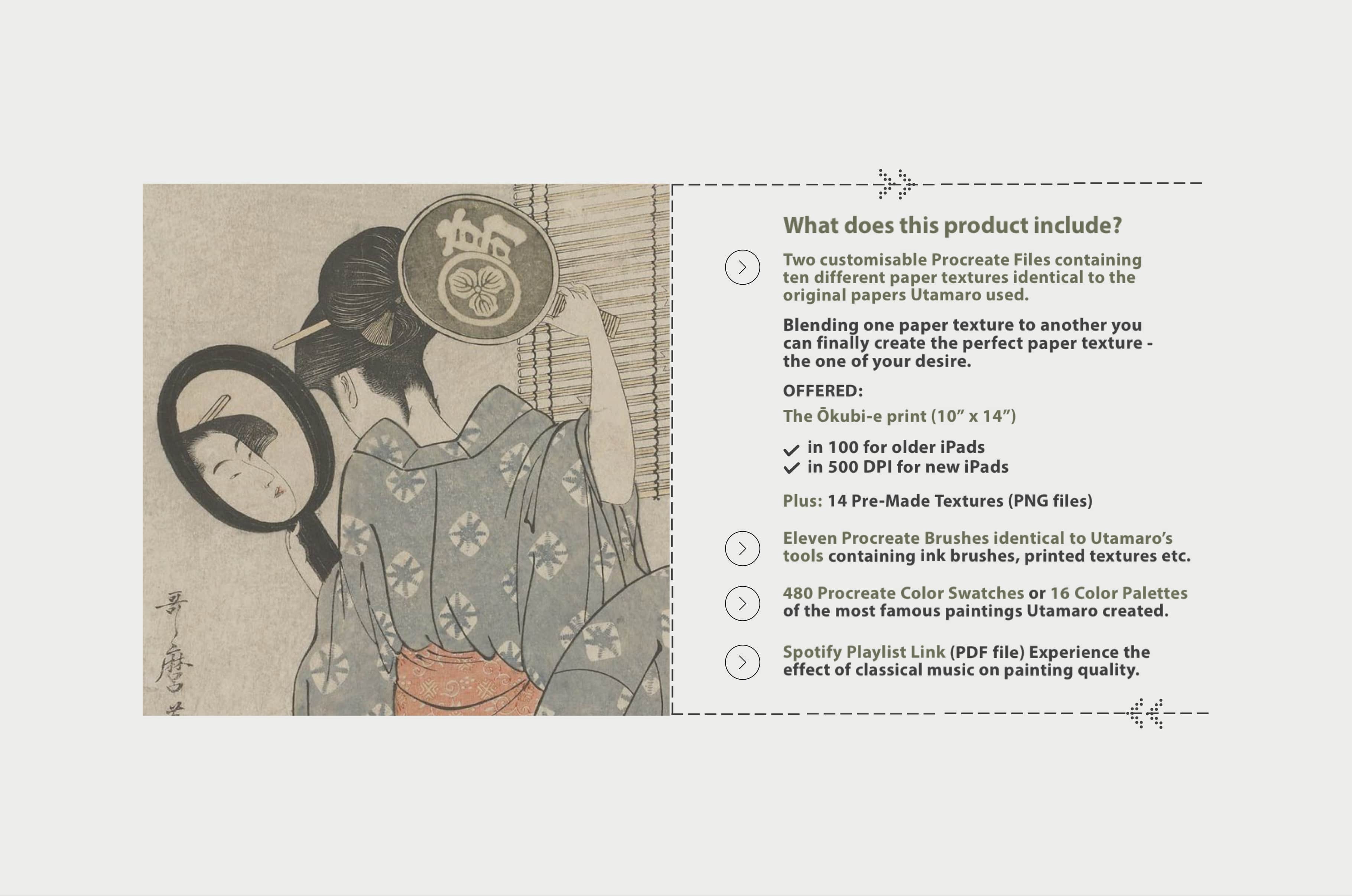 Kitagawa Utamaro Procreate Kit