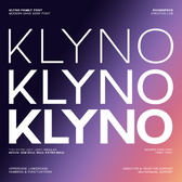 Klyno – A Modern Geometric Font Sans