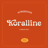 Koralline Display Font