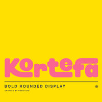 Kortefa Bold Rounded Display Font