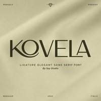 Kovela - Luxury Ligature Sans Serif Fonts